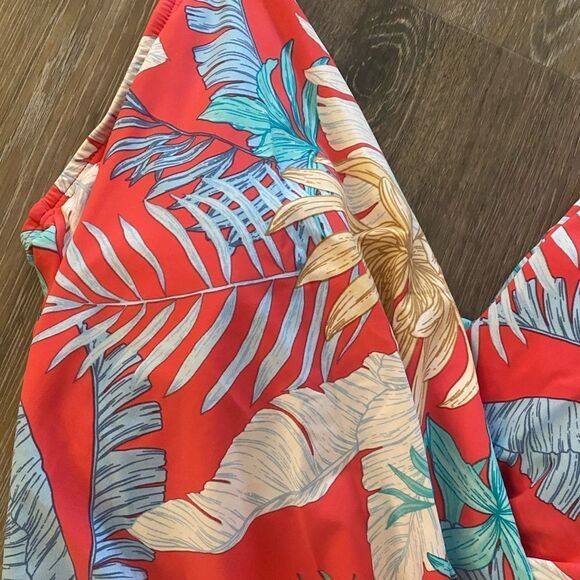 NWT Jantzen Tummy Control Swimsuit Tropical Coral mult sizes - Picture 4 of 5